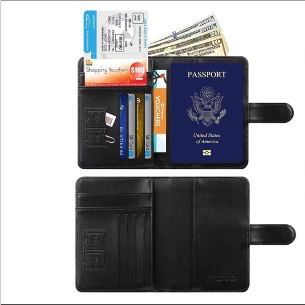 Passport Holder Cover Wallet RFID Blocking Leather *NEW*